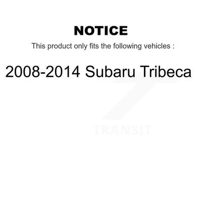 Hub Bearing Assembly Disc Brake Rotor Pad Front Kit For 2008-2014 Subaru Tribeca