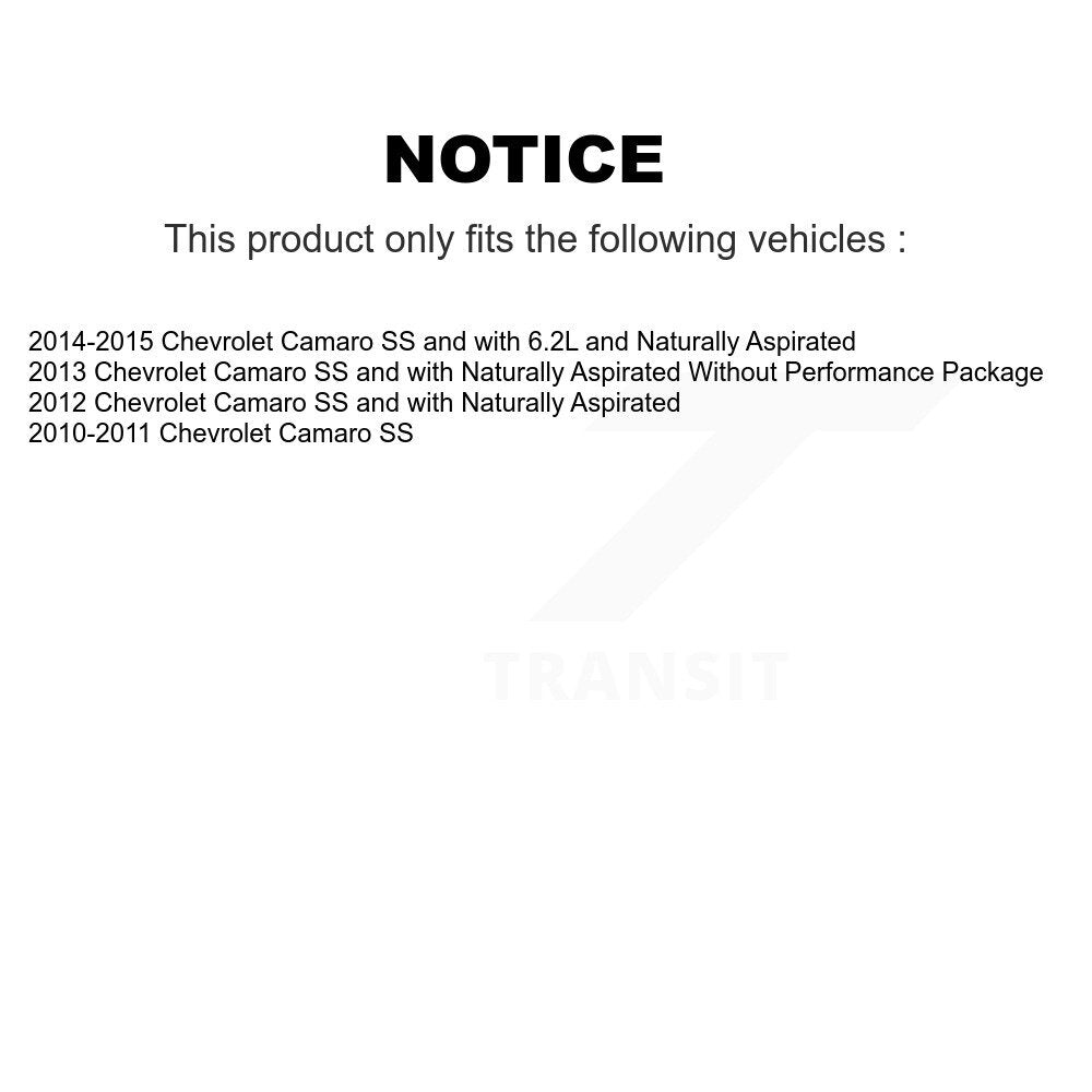 Hub Bearing Assembly Disc Brake Rotors And Pads Front Kit For Chevrolet Camaro