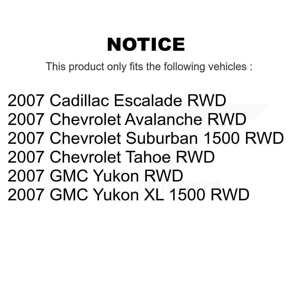 Hub Bearing Brake Rotor Pad Front Kit For Chevrolet Avalanche GMC Tahoe Cadillac