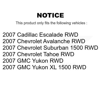 Hub Bearing Brake Rotor Pad Front Kit For Chevrolet Avalanche GMC Tahoe Cadillac