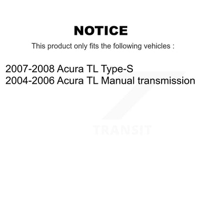 Hub Bearing Disc Brake Rotor And Ceramic Pads Front Rear Kit (10Pc) For Acura TL