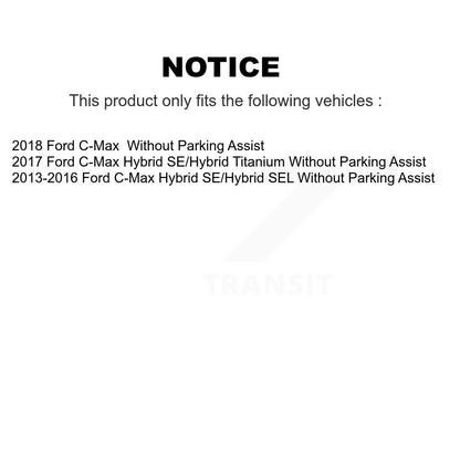 Hub Bearing Coated Disc Brake Rotor And Pad Front Rear Kit (10Pc) For Ford C-Max