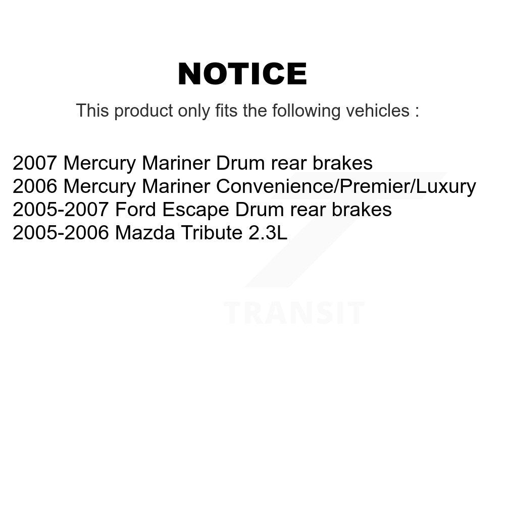 Bearing Coat Brake Rotor Pad Front Rear Kit (10Pc) For Ford Escape Mazda Tribute