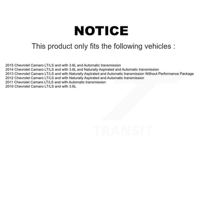 Hub Bearing Disc Brake Rotor And Pads Front Rear Kit (10Pc) For Chevrolet Camaro