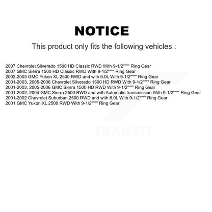 Hub Bearing Coat Brake Rotor Pad Shoe Front Rear Kit (10Pc) For GMC Chevrolet HD