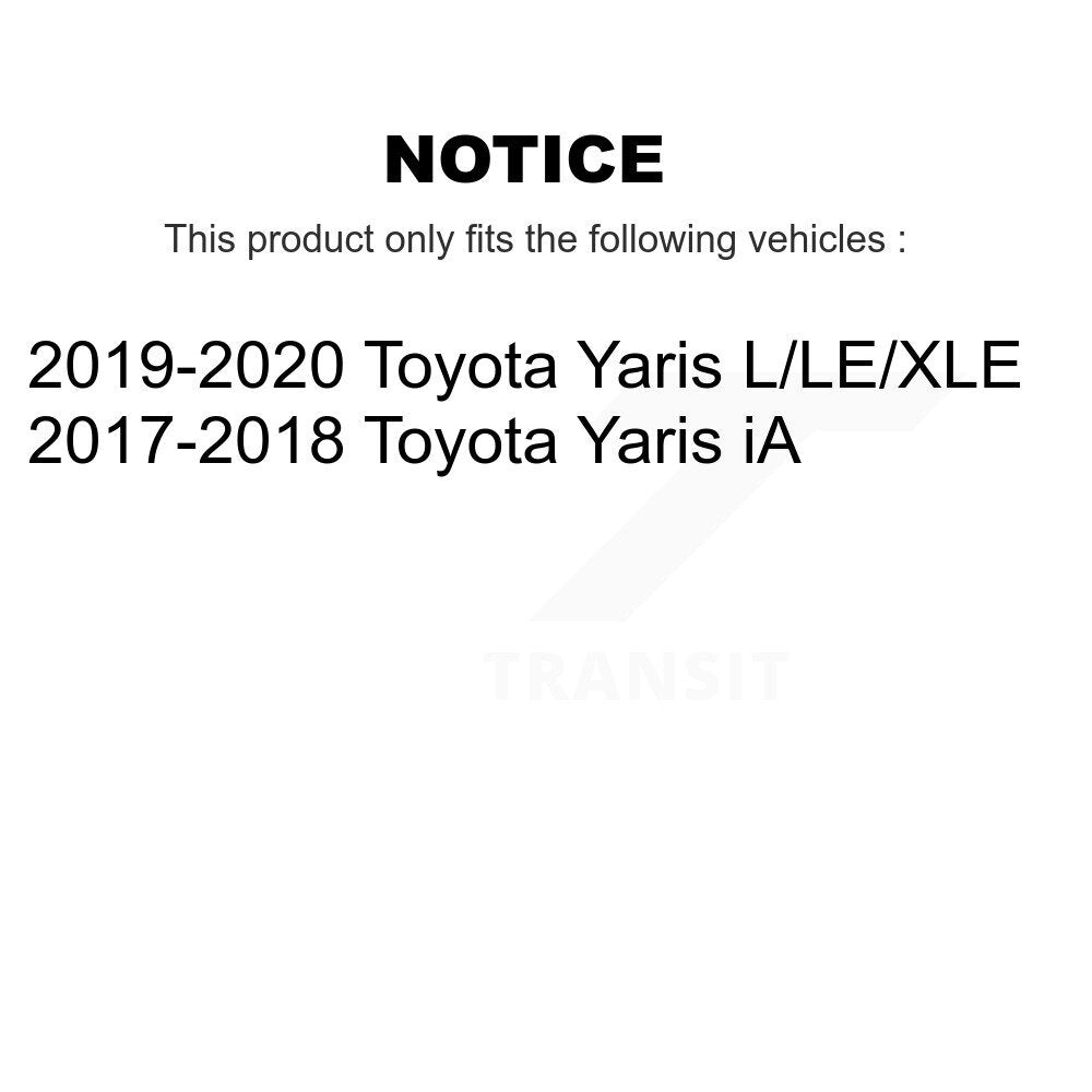 Wheel Bearing Coated Disc Brake Rotors And Pads Front Kit For Toyota Yaris iA