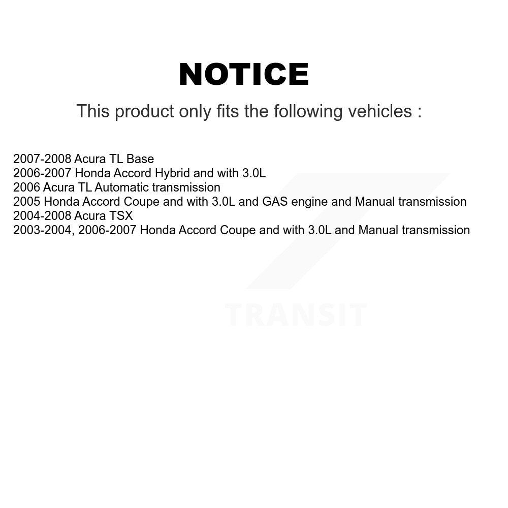 Wheel Bearing Drill Slot Brake Rotor Pad Front Kit For Honda Accord Acura TSX TL