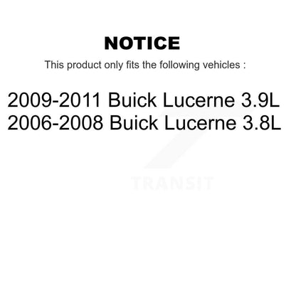Hub Bearings Disc Brake Rotors And Pads Front Rear Kit (10Pc) For Buick Lucerne
