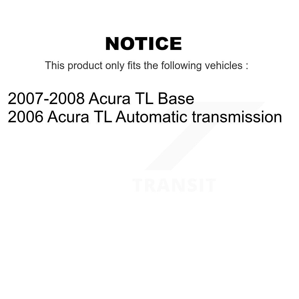 Hub Bearing Disc Brake Rotor And Ceramic Pads Front Rear Kit (10Pc) For Acura TL