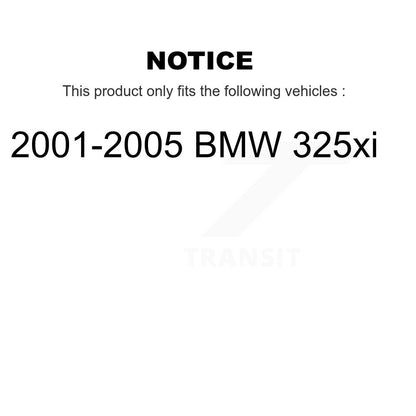 Bearing Disc Brake Rotors And Pads Front Rear Kit (10Pc) For 2001-2005 BMW 325xi