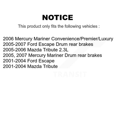 Wheel Bearing Coated Brake Rotor And Pad Front Kit For Ford Escape Mazda Tribute
