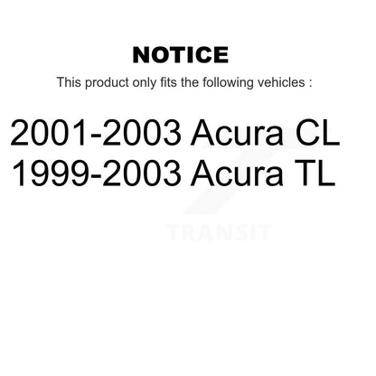 Wheel Bearing Coated Disc Brake Rotor And Ceramic Pads Front Kit For Acura TL CL