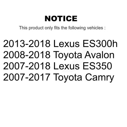 Wheel Bearing Coat Brake Rotor Pad Front Kit For Toyota Camry Lexus ES350 Avalon