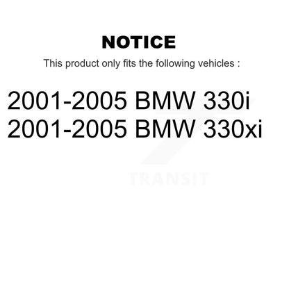 Wheel Bearing Coated Disc Brake Rotor Pad Front Kit For 2001-2005 BMW 330i 330xi