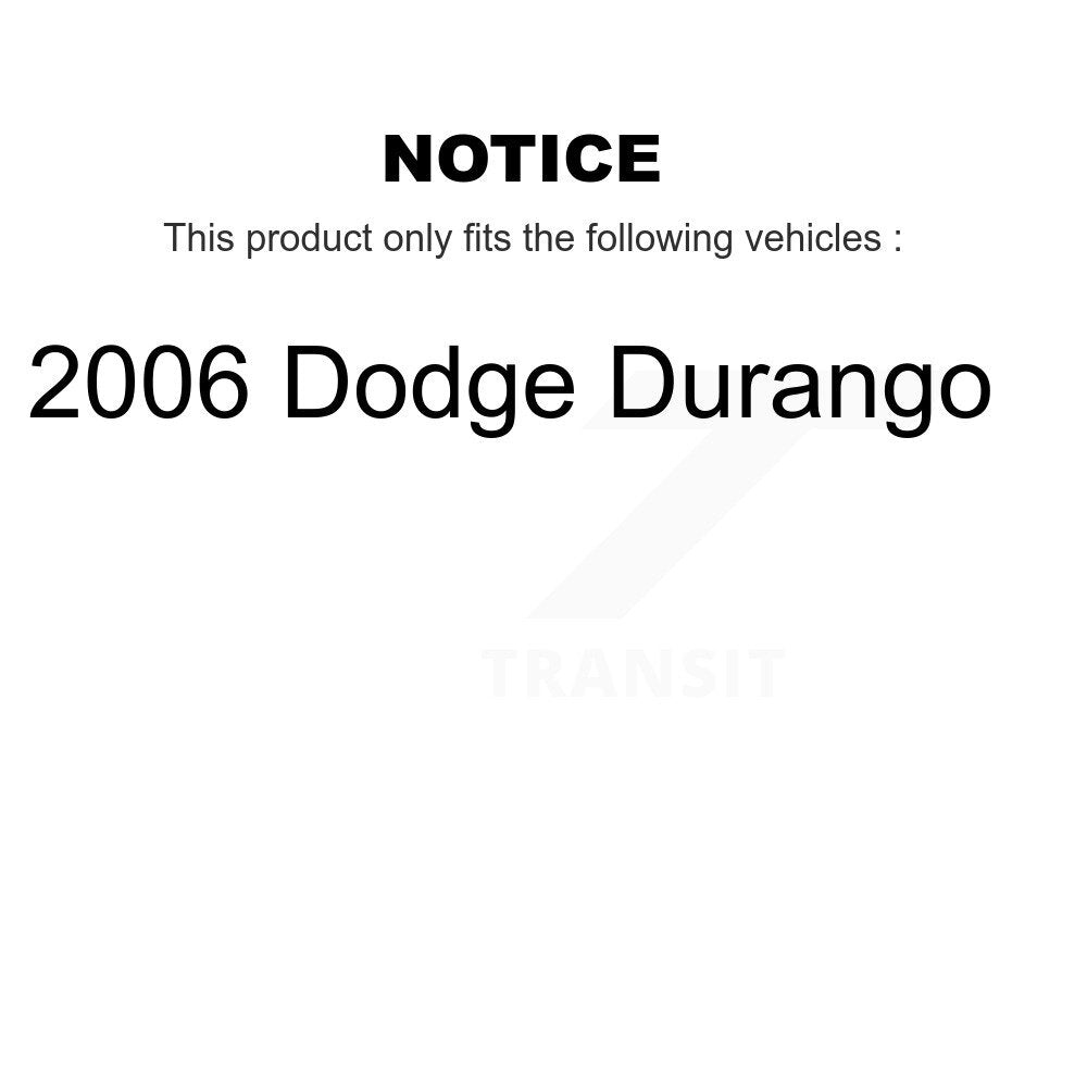 Hub Bearing Assembly Disc Brake Rotors And Pads Front Kit For 2006 Dodge Durango