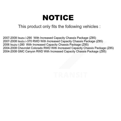 Hub Bearing Brake Rotor & Pads Front Kit For Chevrolet Colorado GMC Canyon Isuzu