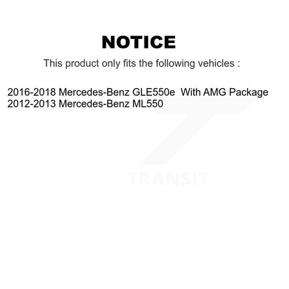 Hub Bearing Brake Rotor Pads Front Kit For Mercedes-Benz GL350 GL550 ML550 GL450