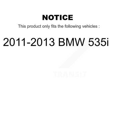 Hub Bearing Assembly Disc Brake Rotors And Pads Front Kit For 2011-2013 BMW 535i