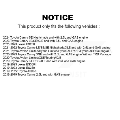 Hub Bearing Coated Brake Rotor Pad Front Kit For Toyota Camry Lexus ES250 Avalon
