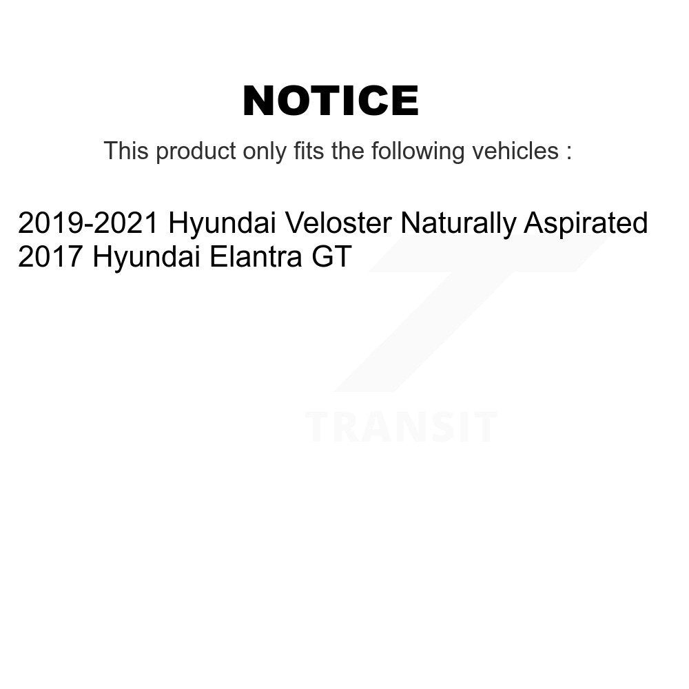 Hub Bearing Coated Brake Rotor And Pad Front Kit For Hyundai Veloster Elantra GT