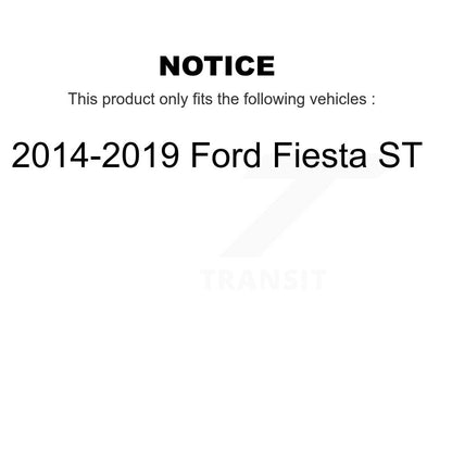Wheel Bearing Disc Brake Rotors And Pads Front Kit For 2014-2019 Ford Fiesta ST
