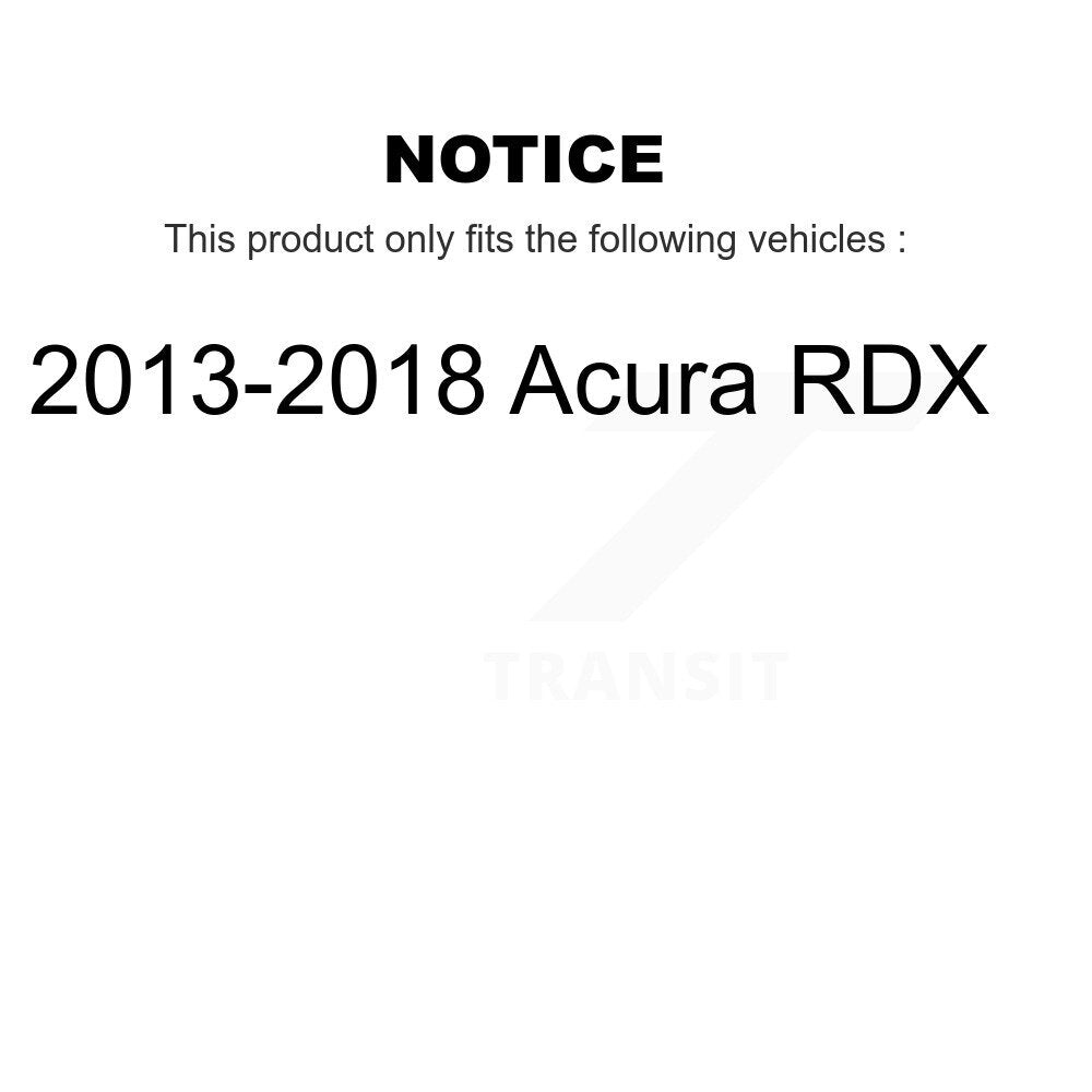 Wheel Bearing Disc Brake Rotors And Pads Front Kit For 2013-2018 Acura RDX