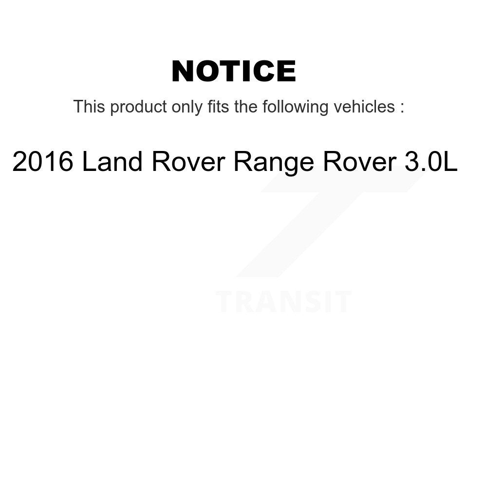 Bearing Brake Rotor And Pad Front Rear Kit (10Pc) For 2016 Land Rover Range 3.0L