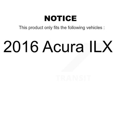 Wheel Bearing Disc Brake Rotors And Pads Front Kit For 2016 Acura ILX