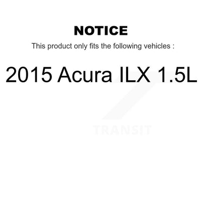 Wheel Bearing Coat Drill Slot Brake Rotor Pads Front Kit For 2015 Acura ILX 1.5L