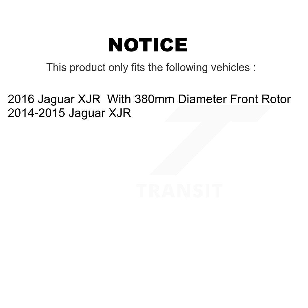 Bearing Coated Brake Rotor & Pads Front Rear Kit (10Pc) For Jaguar XJR XKR XKR-S
