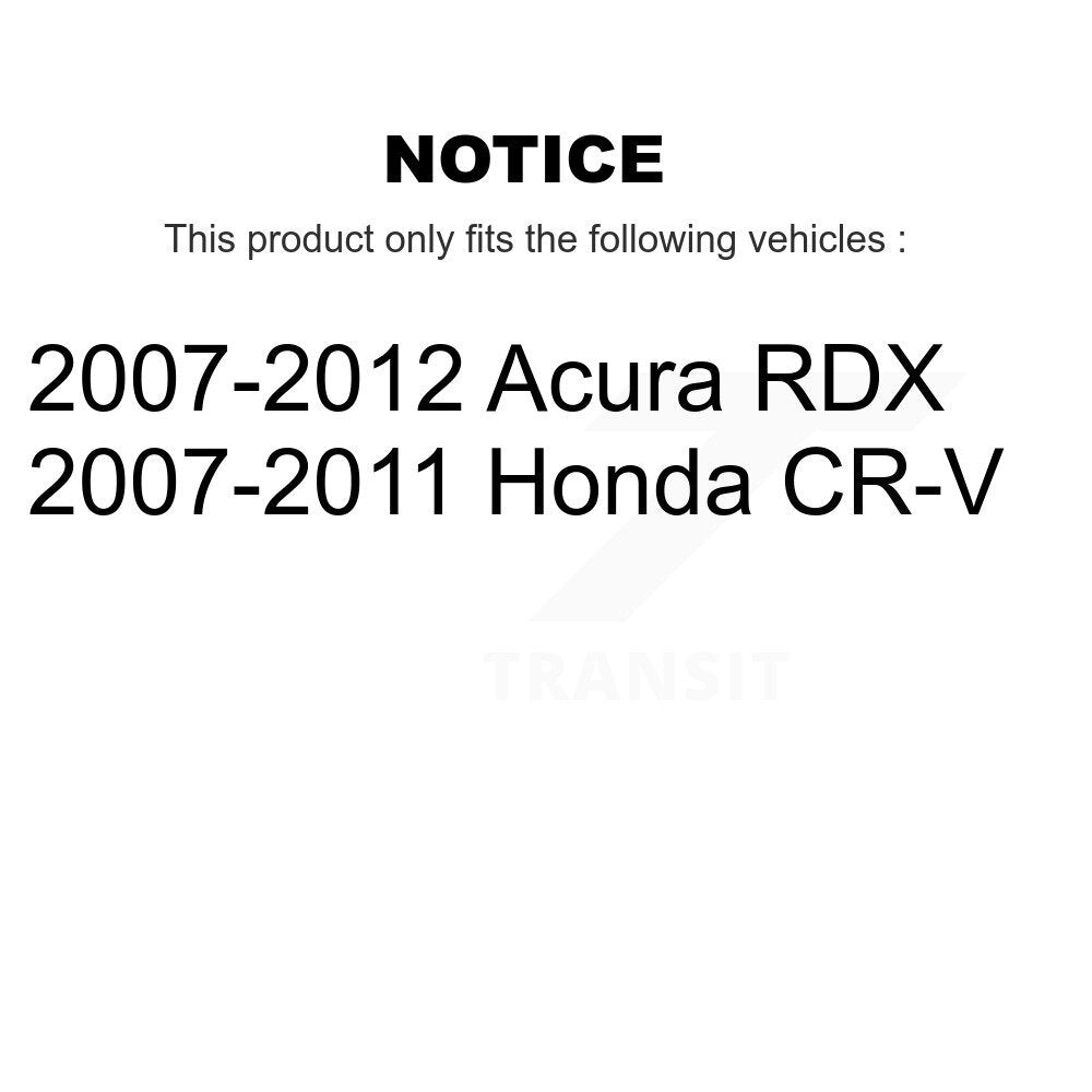 Wheel Bearing Coat Drill Slot Brake Rotor Pad Front Kit For Honda CR-V Acura RDX
