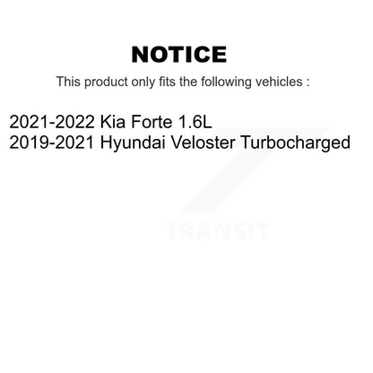 Hub Bearing Brake Rotor Pad Front Rear Kit (10Pc) For Kia Forte Hyundai Veloster