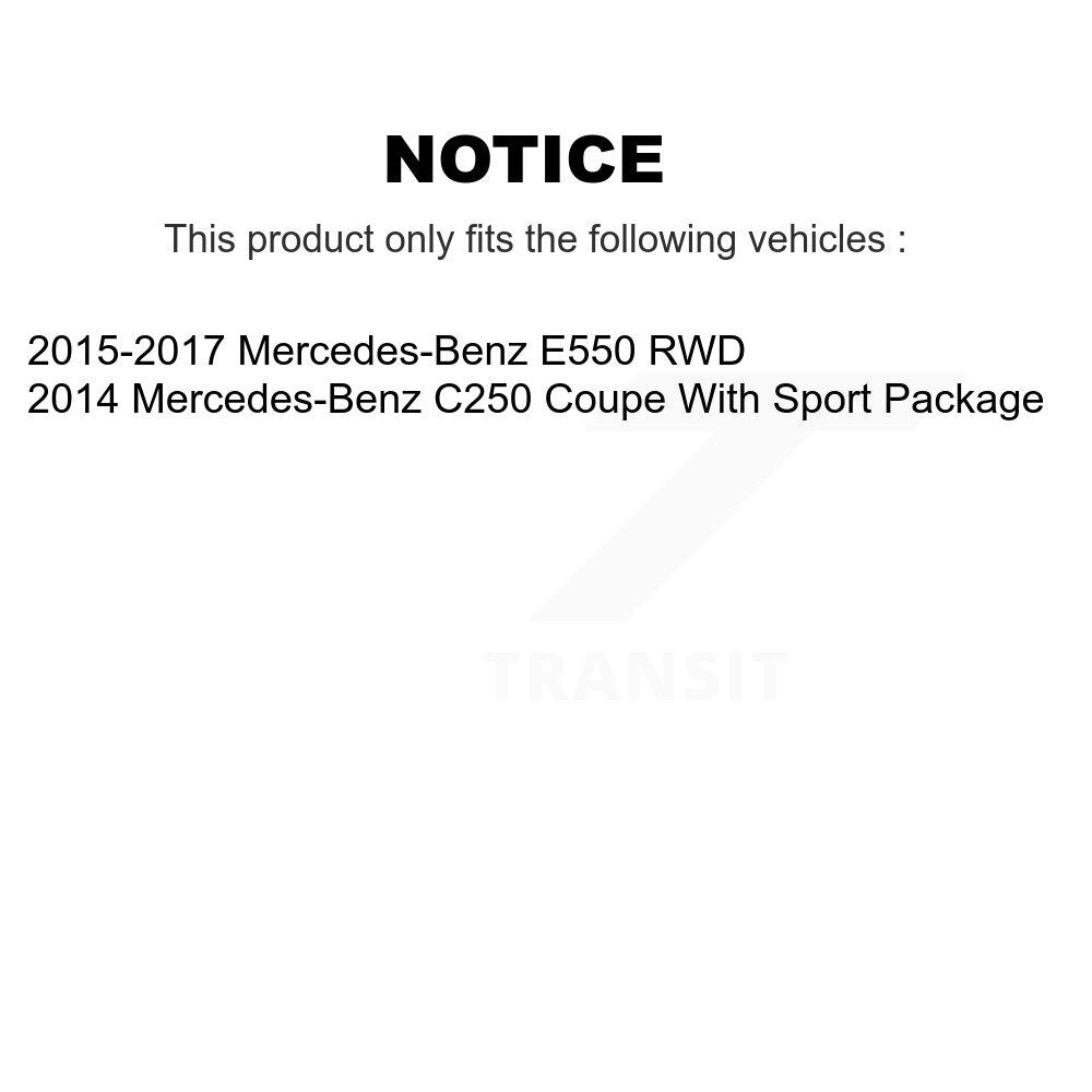 Hub Bearing Assembly Coat Brake Rotor Pads Front Kit For Mercedes-Benz C250 E550