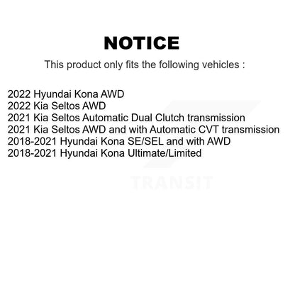 Hub Bearing Assembly Coat Brake Rotor Pads Front Kit For Hyundai Kona Kia Seltos