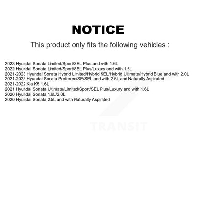 Hub Bearing Assembly Disc Brake Rotor & Pads Front Kit For Hyundai Sonata Kia K5
