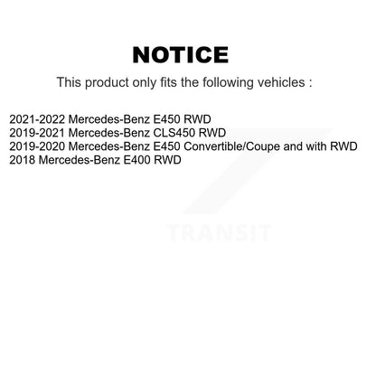 Hub Bearing Coat Brake Rotor Pad Front Kit For Mercedes-Benz E450 E400 E300 E350