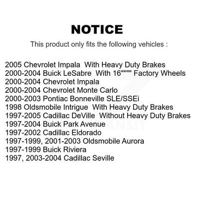 Brake Caliper Front Kit For Chevrolet Impala Buick Cadillac LeSabre DeVille Park