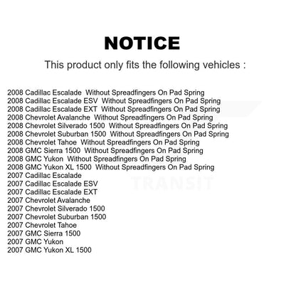 Brake Caliper Front Rear Kit For Chevrolet GMC Silverado 1500 Sierra Avalanche