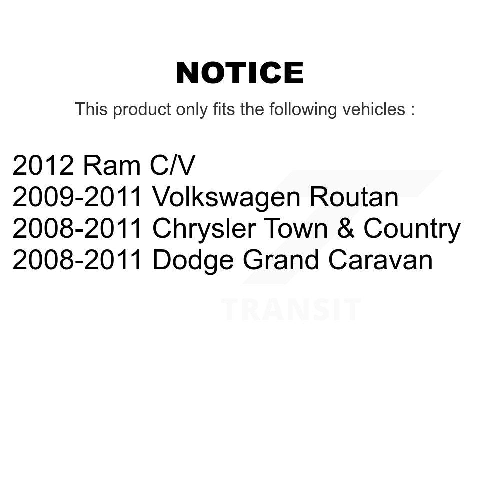 Brake Caliper Front Rear Kit For Dodge Grand Caravan Chrysler Town & Country Ram