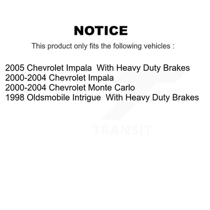 Disc Brake Caliper Front Rear Kit For Chevrolet Impala Monte Carlo Oldsmobile
