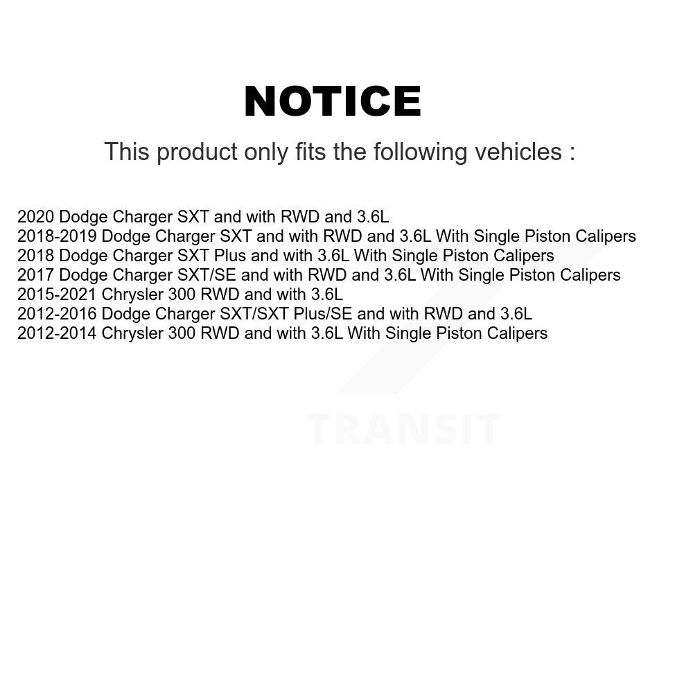 Disc Brake Caliper Left Right Side Front Rear Kit For Chrysler 300 Dodge Charger