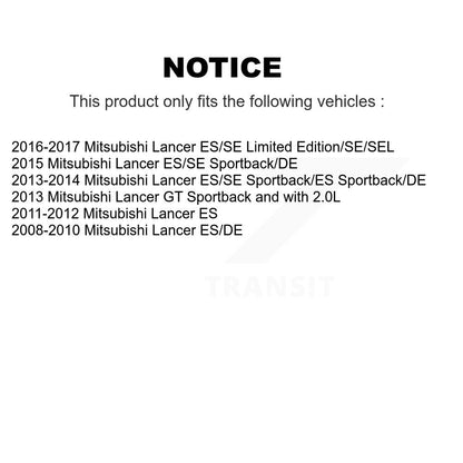 Brake Caliper Left Right (Driver Passenger) Front Rear Kit For Mitsubishi Lancer