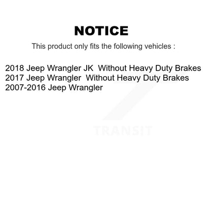 Brake Caliper Left Right (Driver Passenger) Front Rear Kit For Jeep Wrangler JK
