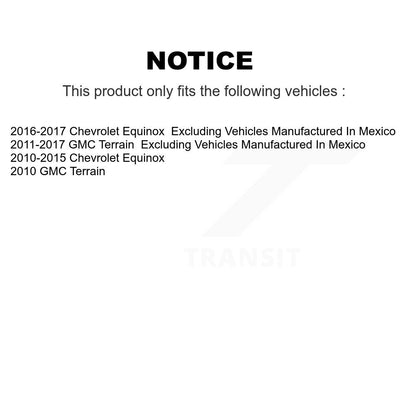 Brake Caliper Left Right Side Front Rear Kit For Chevrolet Equinox GMC Terrain