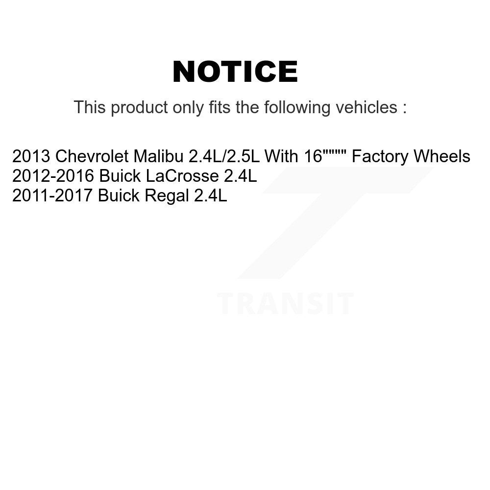 Disc Brake Caliper Front Rear Kit For Buick Regal LaCrosse Chevrolet Malibu