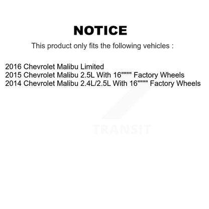 Disc Brake Caliper Left Right Side Front Rear Kit For Chevrolet Malibu Limited