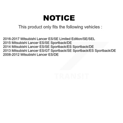 Brake Caliper Left Right Side (Driver Passenger) Front Kit For Mitsubishi Lancer