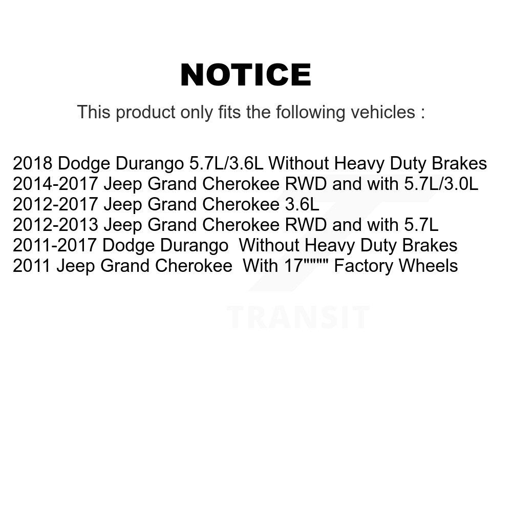 Brake Caliper Left Right Side Front Kit For Jeep Grand Cherokee Dodge Durango