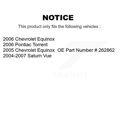 Disc Brake Caliper Front Kit For Chevrolet Equinox Saturn Vue Pontiac Torrent