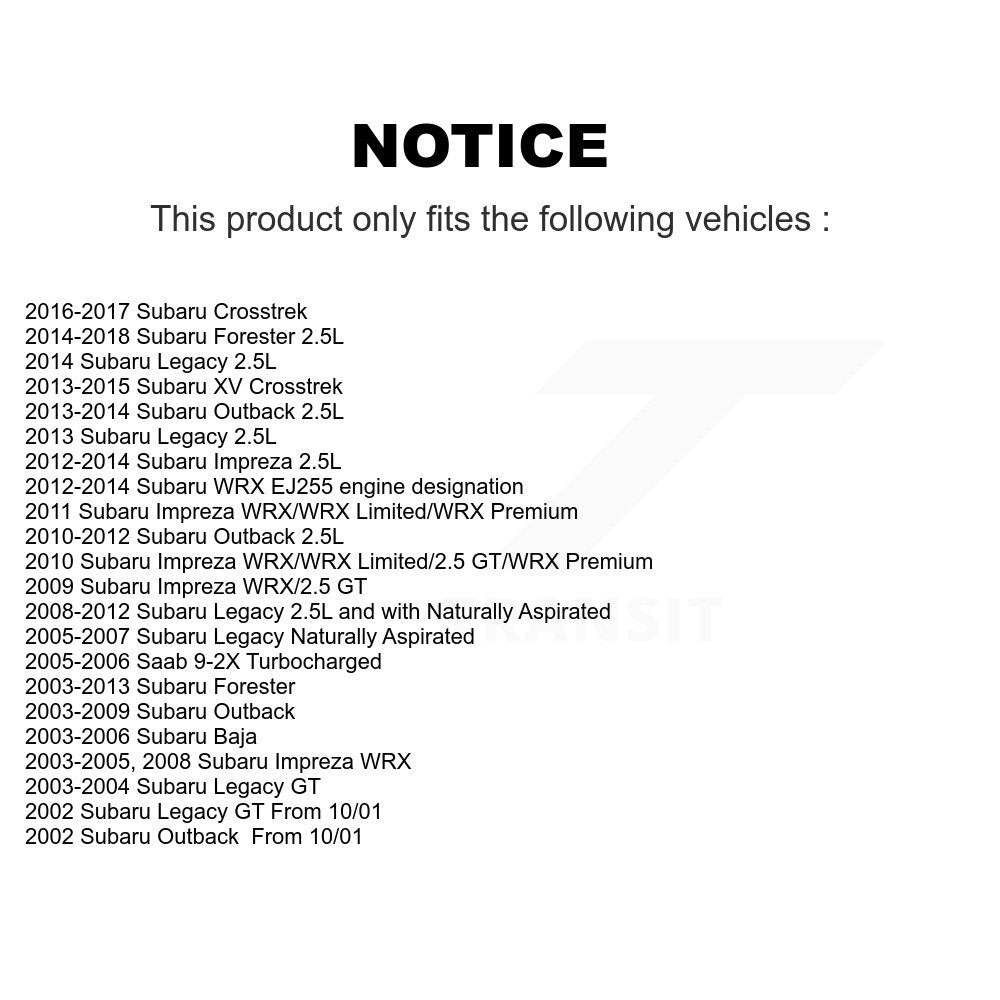 Brake Caliper Front Kit For Subaru Forester Impreza Outback XV Crosstrek Legacy